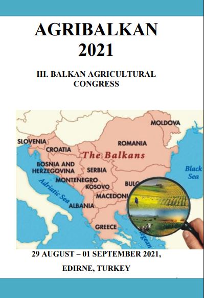 Proceeedings of III. Balkan Agricultural Congress – 2021 Özet Bildiri Kitabı 